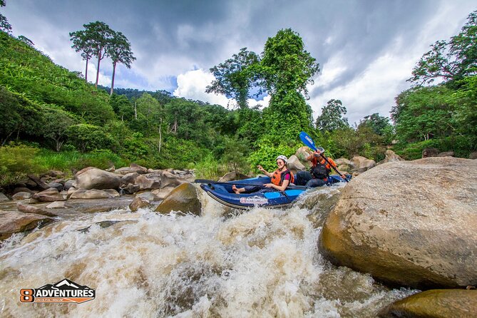 10KM Inflatable Kayaking Adventure - A/C transport and the camp stop that keeps the day simple