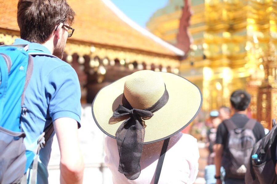 4-Hour Doi Suthep & Hmong Hill Tribe Village from Chiang Mai - The terrace views: how to get photos when the air is hazy