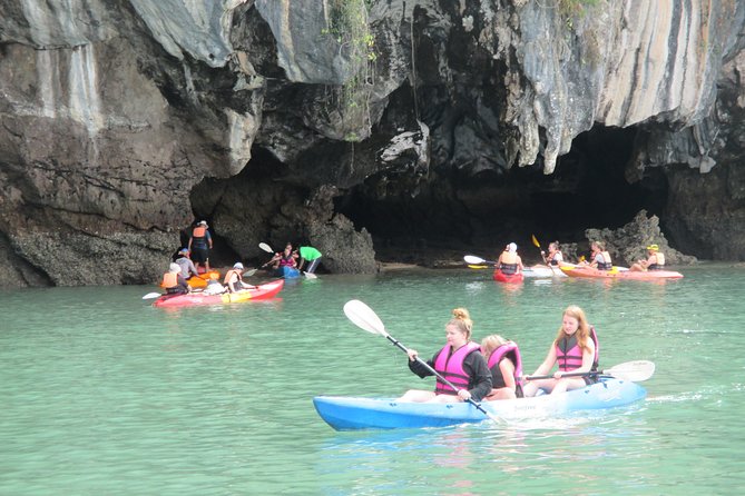 A full day exploring kayaking 3 islands (Talabeng sea cave) - Stop 2: Koh Talabeng Sea Cave (close-up scenery, smaller-craft feel)