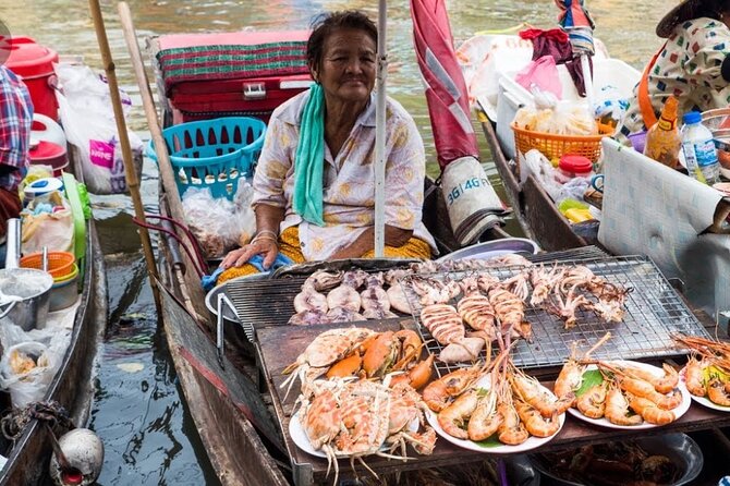 Amphawa Floating Market and Maeklong Railway Private Afternoon Tour from Hua Hin - Maeklong Railway Market: Seeing the Train Move Through the Middle