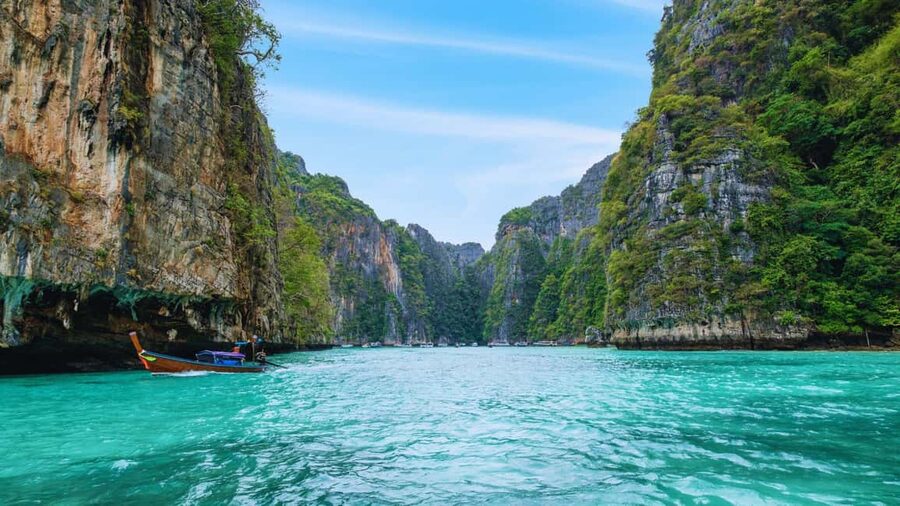 Ao Nang: Phi Phi Islands Speedboat or Catamaran Tour One day - Bamboo Island: the first snorkel and beach photos