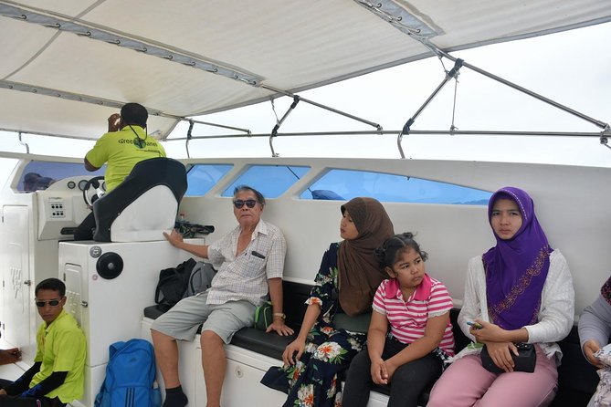 Ao Nang to Phuket by Green Planet Speed Boat via Koh Yao Islands - The speed-boat ride to Phuket: outdoor seating and real travel time