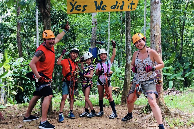 Aonang Fiore Zip Line Adventure in Krabi - Rope bridges and cable crossings at up to 23 meters