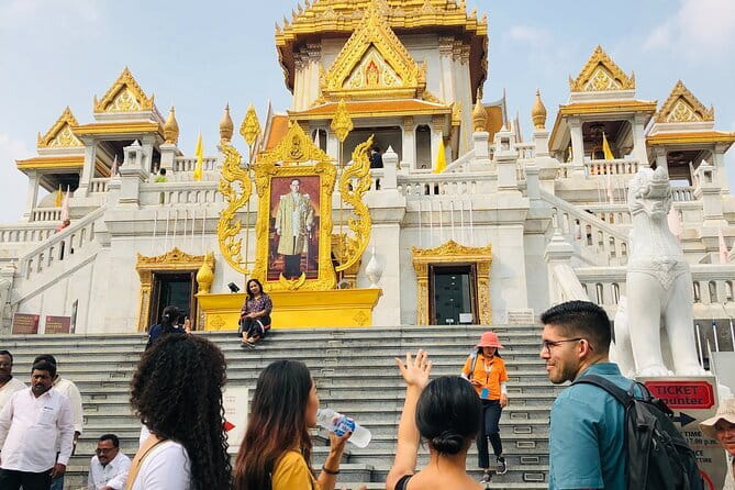 Ayutthaya and Ang Thong Private Charter Thailand Sacred Past Tour - Wat Yai Chaya Mongkol: chedis, and monks returning from Sri Lanka