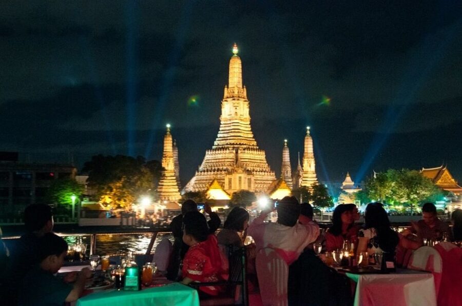 Bangkok: 2-Hour Dinner & Shows on White Orchid River Cruise - Live music and cabaret: fun, performance, and one fair warning