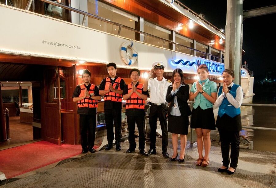 Bangkok: 2-Hour Dinner & Shows on White Orchid River Cruise - Deck strategy: where to sit for views versus comfort