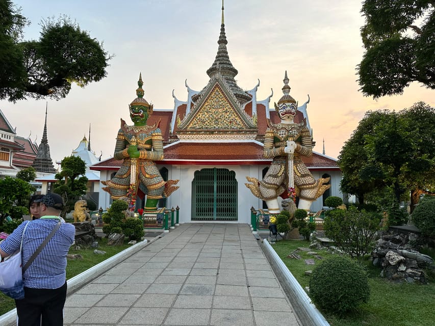 Bangkok: A 4 Hours Tuk Tuk Sightseeing Tour Iconic Landmarks - Wat Pho at night: guided context with a lighter load