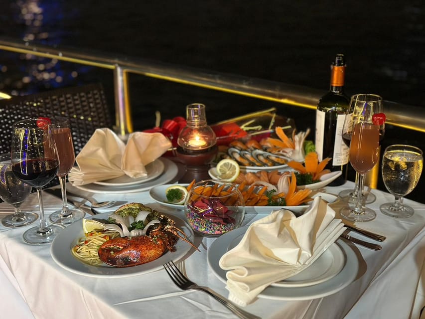 Bangkok: Alangka Luxury Cruise with Buffet and Live Music - Wat Arun and Rama VIII Bridge at Night: Your First Real Big View
