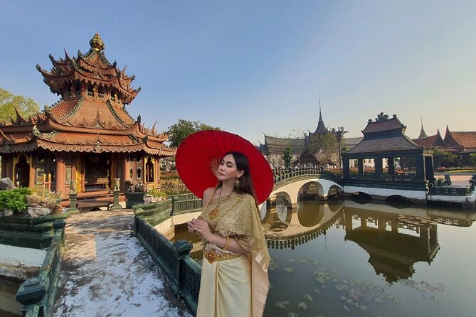 Bangkok Ancient Wonders: Muang Boran Ancient City & Erawan Museum - Getting around Muang Boran: bike versus the included 4-seat golf cart