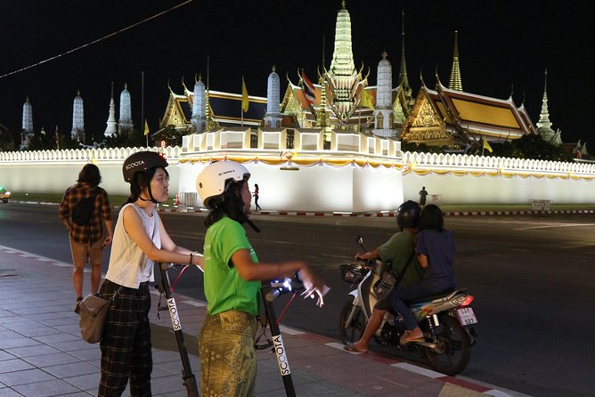 Bangkok at Night by Electric Scooter - Cycling the Palace Area: Outside Views and Monarchy Storytelling