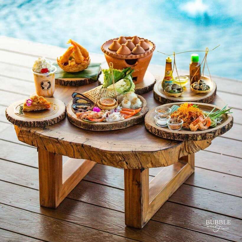 Bangkok: Bubble in the Forest Cafe Food Packages - The best part is the photo setup, plus how it feels to sit there