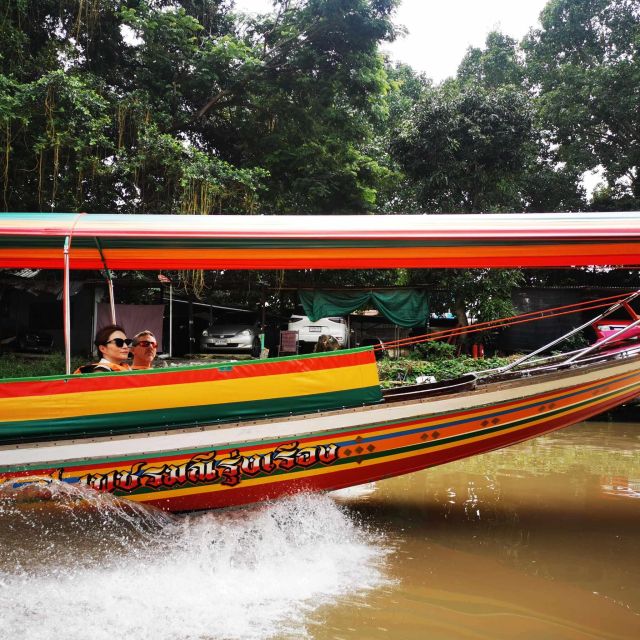 Bangkok: Canal Boat Tour, Big Buddha & Artist's House - Big Buddha seen from the canal: the view that makes it worth it