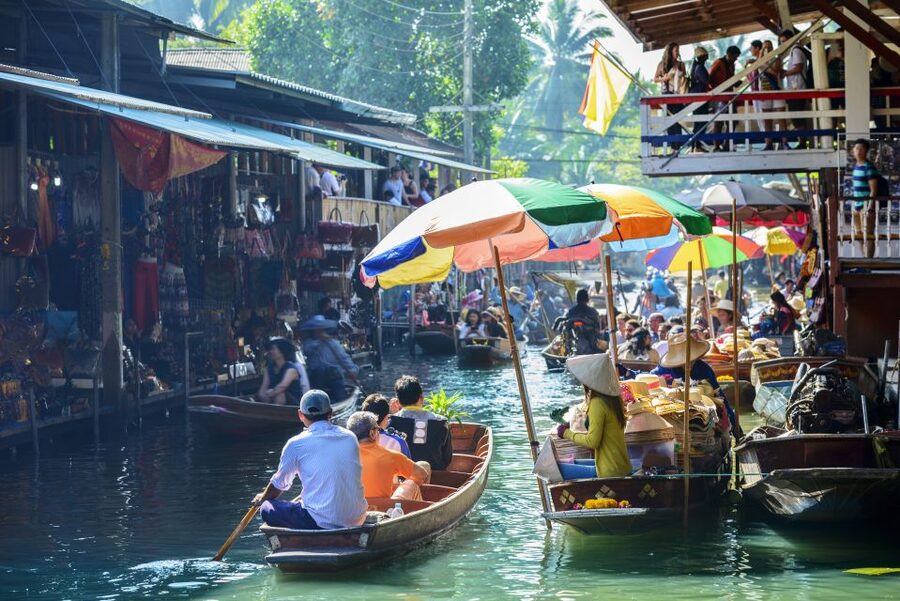 Bangkok: Damnoen Saduak, Train Market & Mahanakhon Day Trip - How English-Speaking Guides Improve the Day