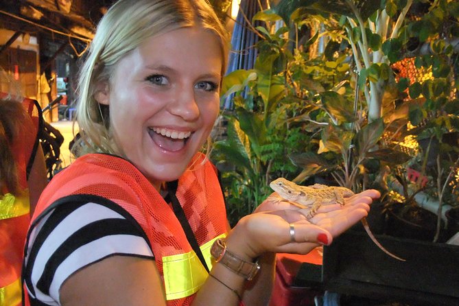 Bangkok Hidden Paths Night Biking Tour with Street-food Meal - Chao Phraya river start: ferry crossing and temple-area glow