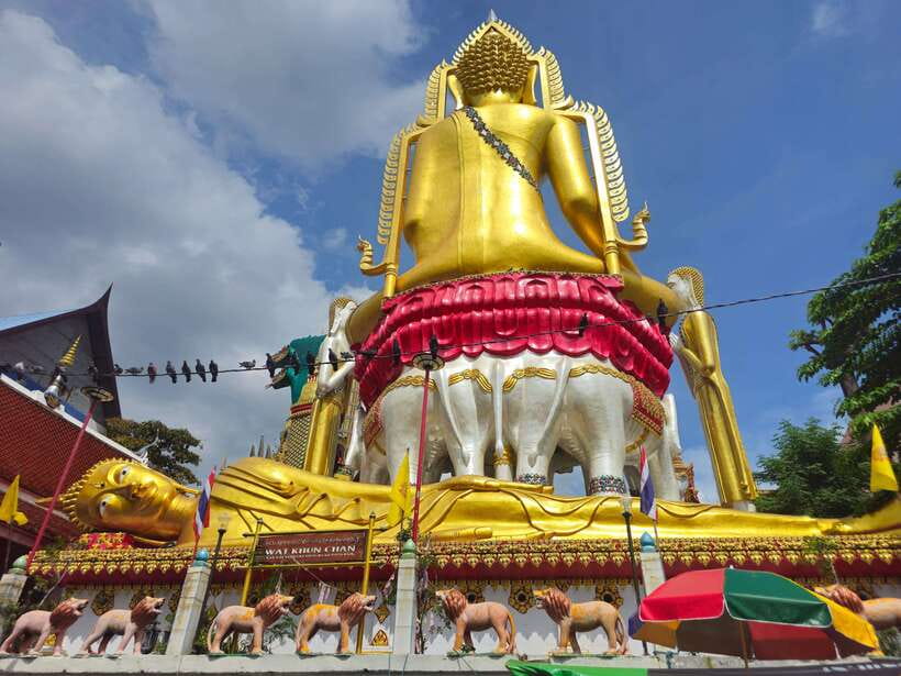 Bangkok Long Boat Canal a Big Buddha & Culture Markets Tour - Wat Paknam Pass-By and the Big Buddha Photo Stop From the Boat
