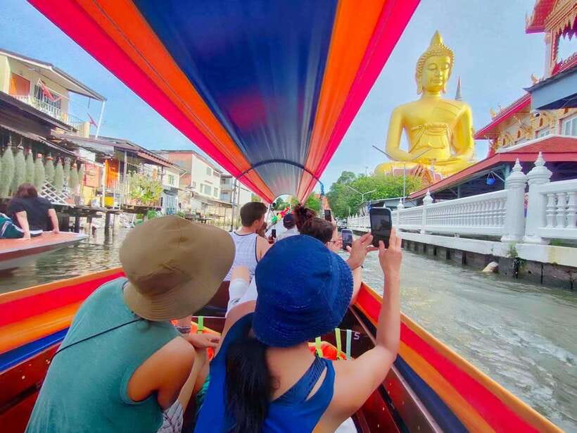 Bangkok: Longtail Boat Canal Cruise - Wat Arun pass-by: a famous skyline shot without the crowd stress