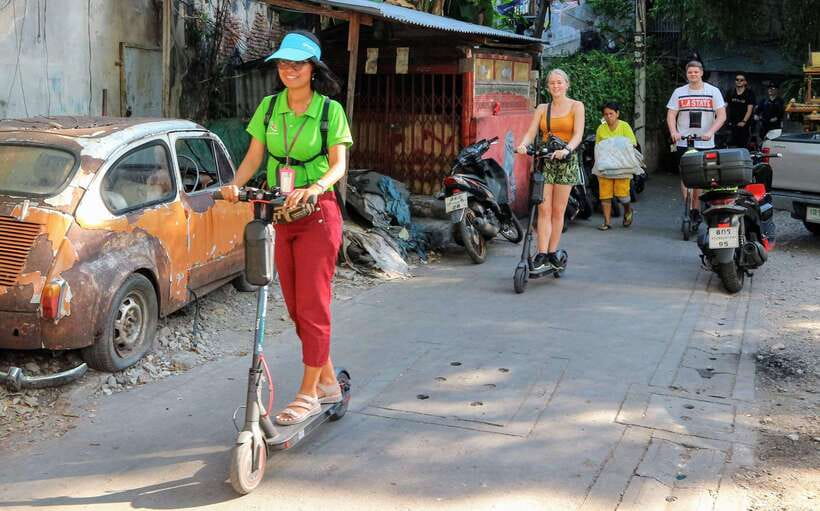 Bangkok: Riverside E-Scooter Adventure with StreetFood Snack - Meeting at Jamming Thailand Tours, Getting There Without Headaches