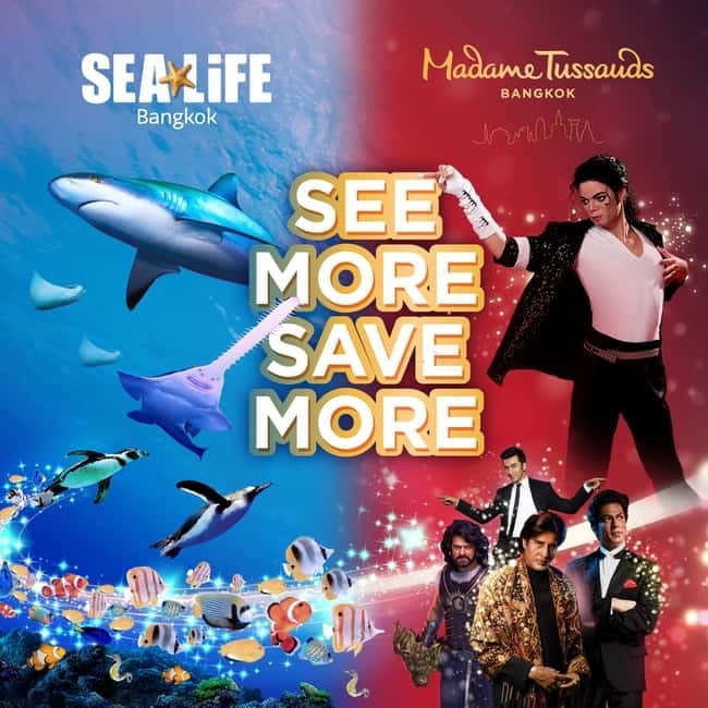 Bangkok: SEA LIFE Bangkok & Madame Tussauds Entry Ticket - The 270-Degree Glass Tunnel and Sawfish Overhead