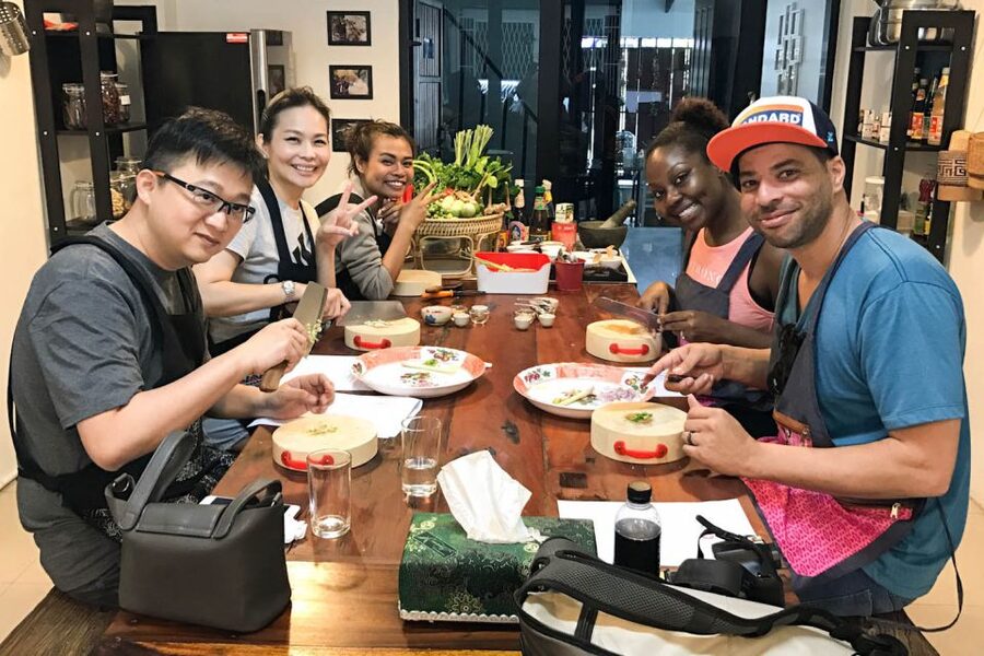 Bangkok: Thai Cooking Class and Onnuch Market Tour - The four dishes you’ll cook, and what each one teaches