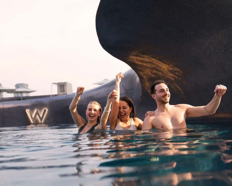 Bangkok: W Hotel Pool & Gym Experience - Pool time at WET: relaxing, drinking, and staying sun-smart