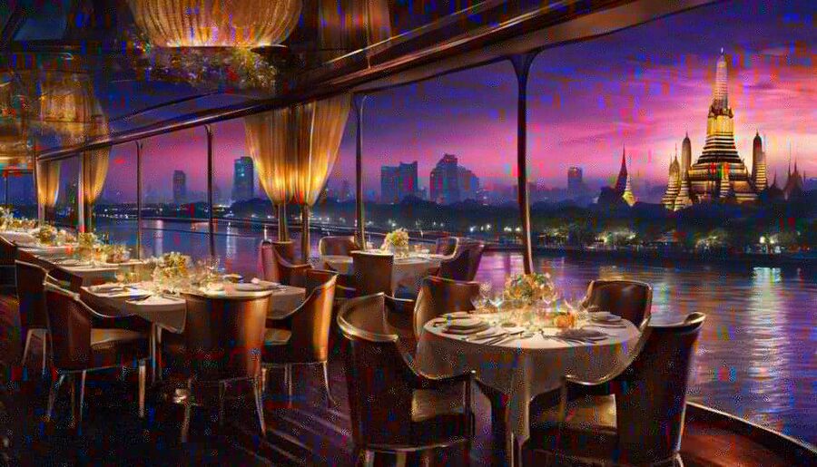 Bangkok: White Orchid Chao Phraya Dinner Cruise free Beer - The entertainment program: Thai dance, cabaret, live music, and disco
