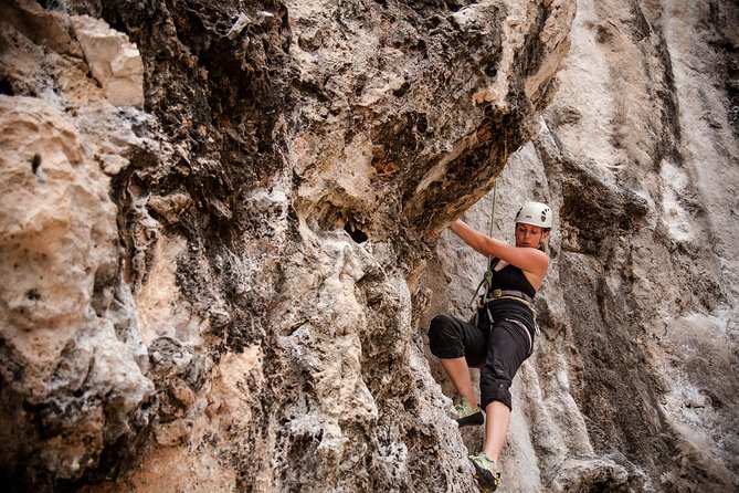 Beginner's Full Day Rock Climbing and Caving Tours at Railay Beach in Krabi - Railay’s cliffs and Phra Nang cave country, all in one guided day