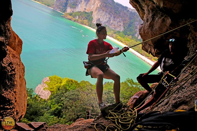 Beginner's Full Day Rock Climbing and Caving Tours at Railay Beach in Krabi - Logistics that can affect your day: waiting, shoes, and warm-up time