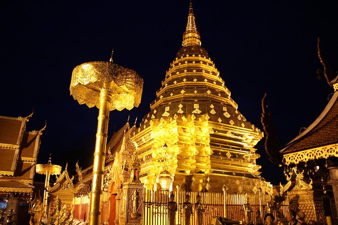 Best seller!! Amazing Night tour, Doi Suthep + Wat umong - Top Must visit! - Stop 1: Wat Umong Tunnels, Forest Vibes, and Buddha Images