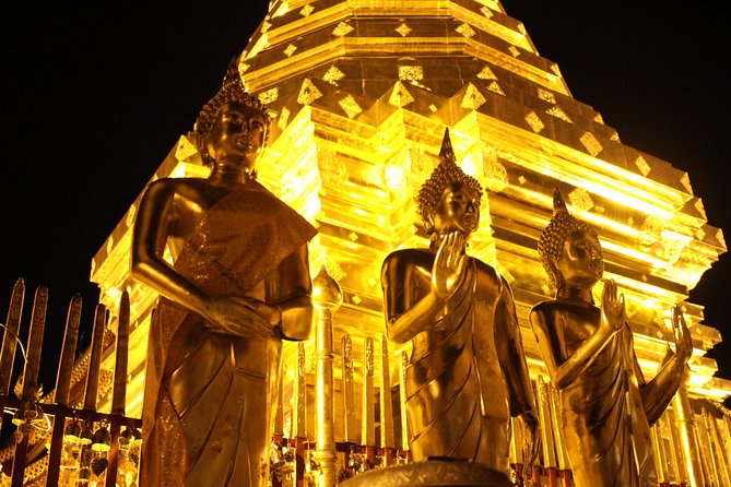 Best seller!! Amazing Night tour, Doi Suthep + Wat umong - Top Must visit! - Transport Time and the Curvy Road Reality