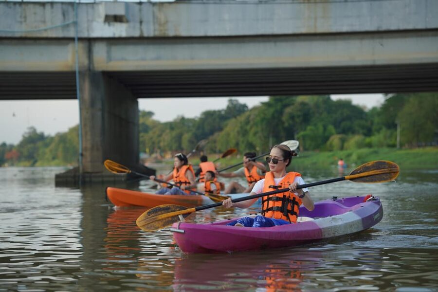 Chiang Mai:Explore kayaking through Mae Ping River on sunset - Should you book this sunset kayaking with Kad Luang stop?