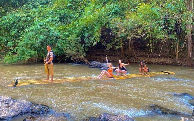 Chiang Mai: Jungle Trek, Elephants care & Bamboo Rafting - Jungle trek through rainforest and rice areas: what you are really walking