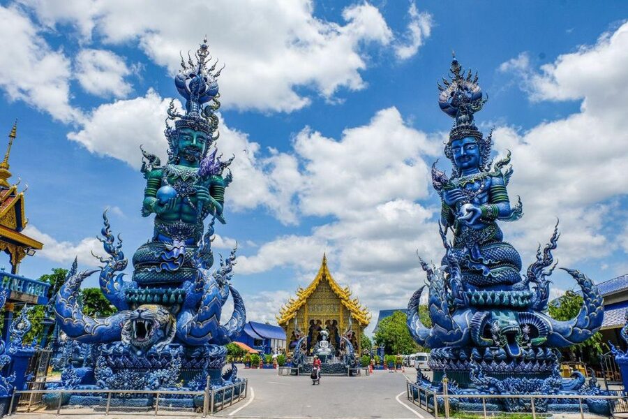 Chiang Mai: Long Neck Village & Chiang Rai’s Iconic Temples - Blue Temple: follow the color, then slow your brain down