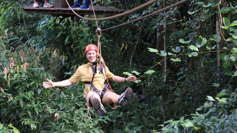 Chiang Mai: Sky Hawk Zipline Adventure With Optional ATV - Lunch at the café with a 180-degree view