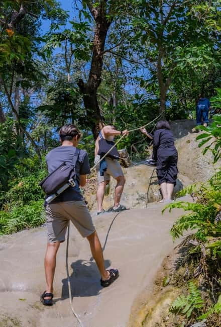 Chiang Mai: Sticky Waterfall & Angel Waterfall Park Day Tour - Sticky Waterfall, the barefoot climb that feels like a cheat code