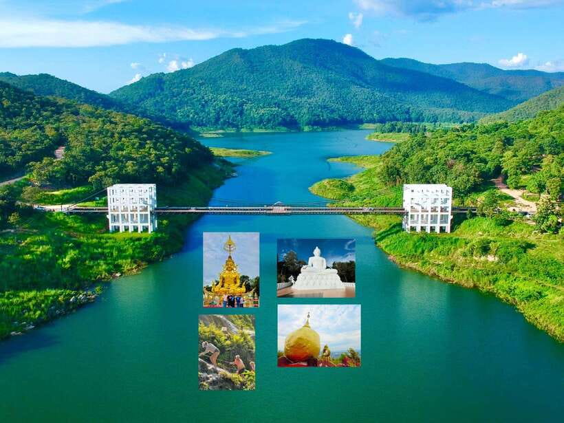 Chiang Mai: Sticky Waterfall scenic loop unseen lake &temple - Mae Kuang Dam Viewpoint and the Lake Photo Break