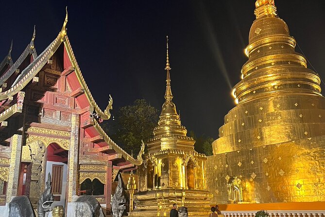 Chiang Mai Temples and Market Tuk-Tuk Evening Night Tour - Night Bazaar by Design: Shopping Streets Plus Food You Do Not Have to Decode Alone