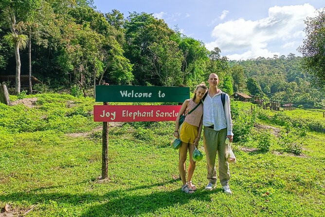 Chiang Mai: Thai Cooking Class and Elephant Sanctuary Observation - Elephant Paradise break: herbal tea, waterfall time, and a breather