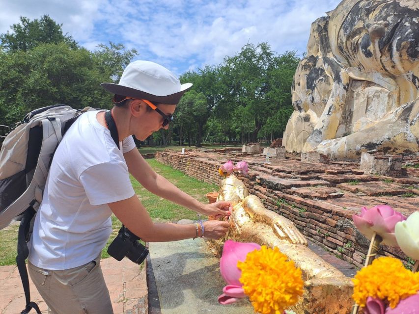 Colors of Ayutthaya: UNESCO Heritage 6 hour Bicycle Tour - Luang Phor Lokayasuttha: reclining Buddha power