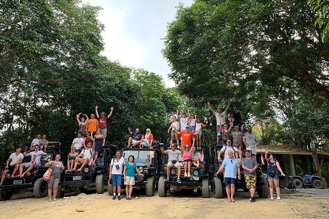 Eco Jungle Safari Tour around Koh Samui Including Lunch - Water Fights and the Group Energy in a Small Jeep Circuit