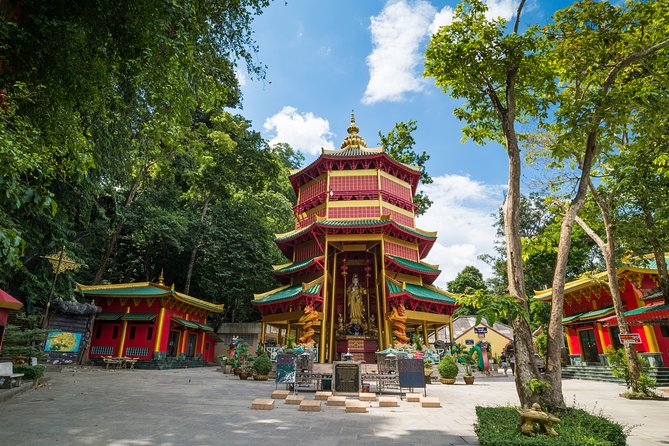 ECO Premium Jungle Hot Springs and Temple Tour - Tiger Cave Temple at Wat Tham Sua, steps, caves, and those ocean views
