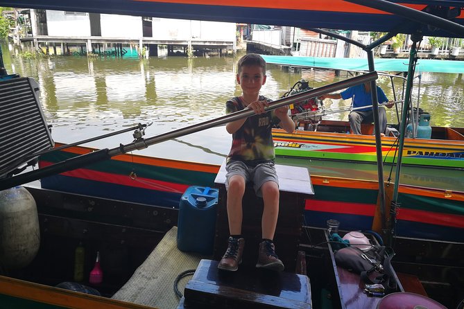 Explore Bangkok by Bike & Boat with Lunch - The Khlong Dan long-tail speedboat ride back through canal life