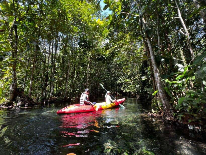 From Ao Nang: Kayaking at Klong Rud with Hotel Transfers - Klong Nam Sai swim time, where the day turns refreshing