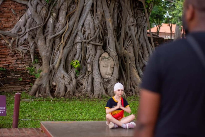 From Bangkok: Affordable Ayutthaya Highlights Tour - Wat Mahathat: the tree-root Buddha head moment