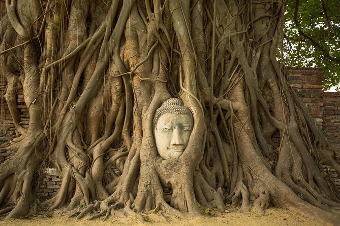From Bangkok: Ayutthaya Temples Small Group Tour with Lunch - Wat Mahathat: The Buddha Head in Tree Roots