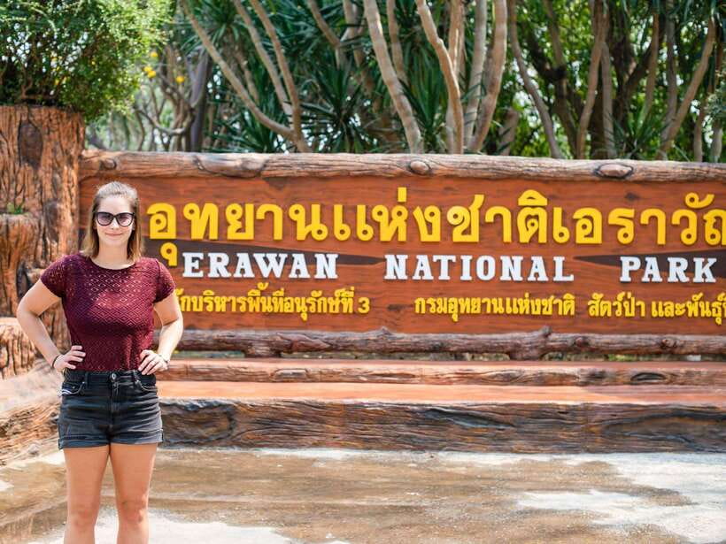 From Bangkok: Erawan Park & Kanchanaburi Small-Group Tour - Walking the Bridge over the River Kwai, then catching the train moment