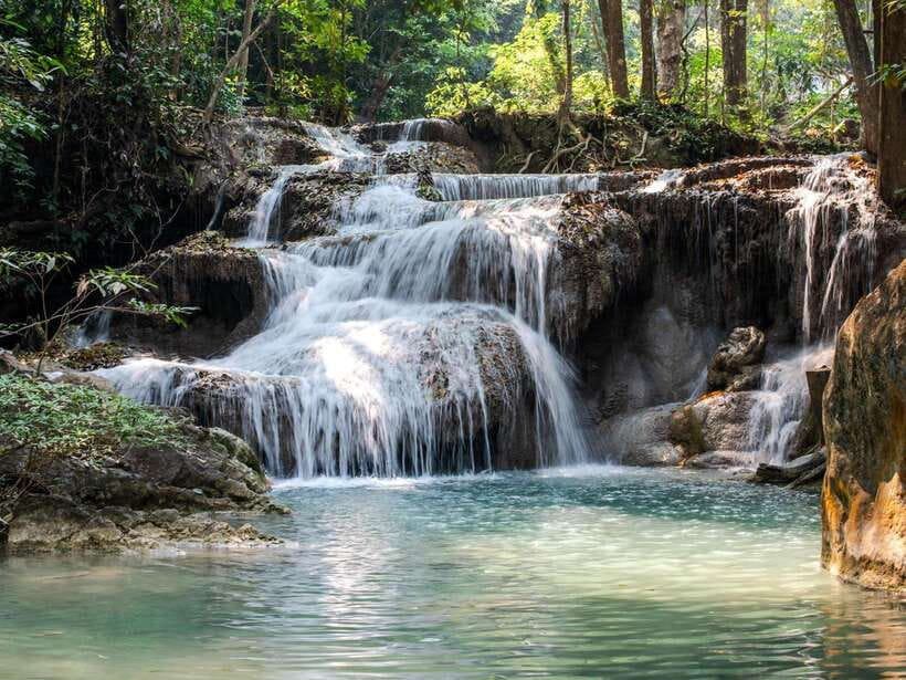 From Bangkok: Erawan Park & Kanchanaburi Small-Group Tour - Erawan National Park: swimming pools, levels, and a smart Level 7 route