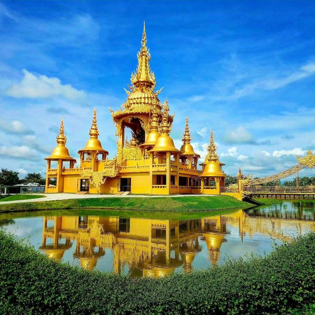 From Chiang Mai: Chiang Rai's Temples Exploration Day Trip - Wat Rong Khun White Temple: mirrors, ponds, and Buddhist symbolism