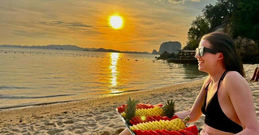 From Krabi: Hong Island Sunset Tour+Bioluminescent Plankton - The viewpoint climb: worth it for photos, not for lingering