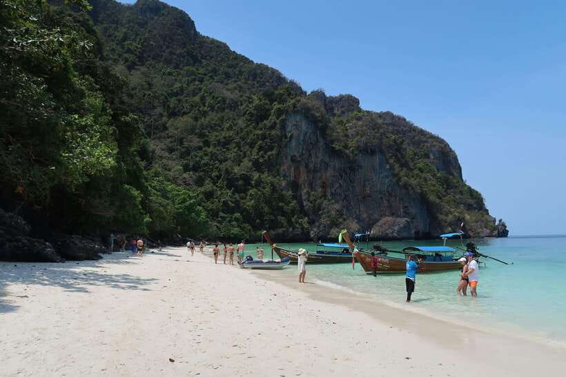 From Phi Phi: Full Day 7 Island Tour by Longtail with Sunset - Meeting at McDonalds, not Krabi: Tonsai Bay logistics