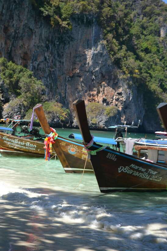 From Phi Phi: Full Day by Longtail Boat with Sunset - The vibe: classic long-tail, full-day views